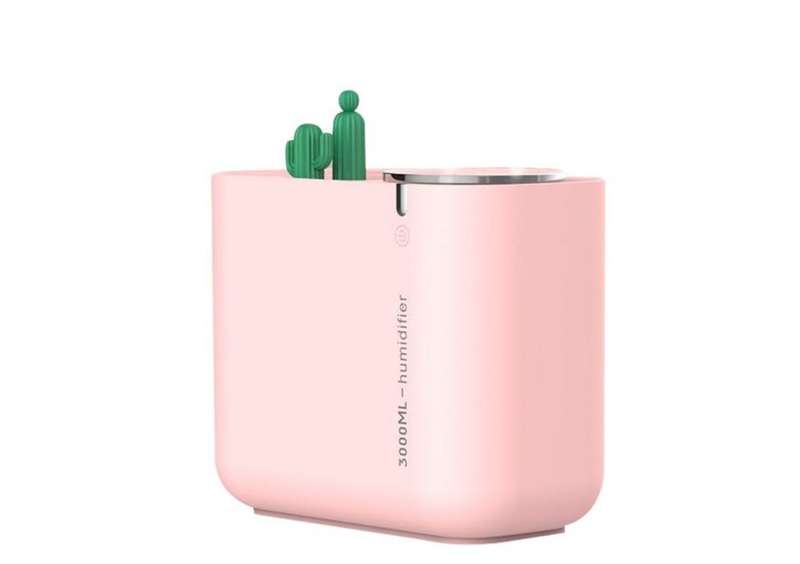 300ml Cactus Humidifier - Pink