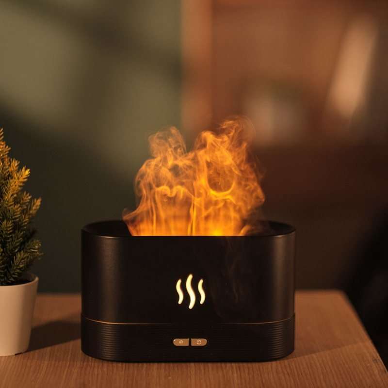 Flame Aroma Diffuser - black