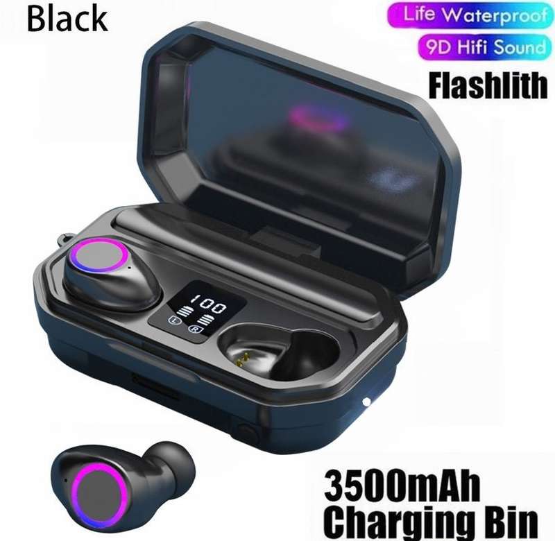 Wireless Headphones Bluetooth 5.0 Earphones Earbuds TWS Sport 9D Stereo HIFI Headset Noise Cancel...