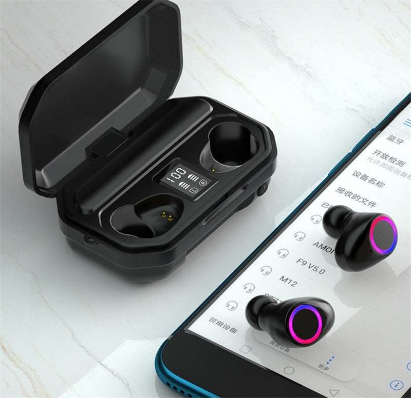 Wireless Headphones Bluetooth 5.0 Earphones Earbuds TWS Sport 9D Stereo HIFI Headset Noise Cancel...