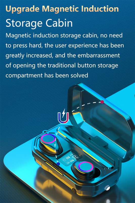 Wireless Headphones Bluetooth 5.0 Earphones Earbuds TWS Sport 9D Stereo HIFI Headset Noise Cancel...