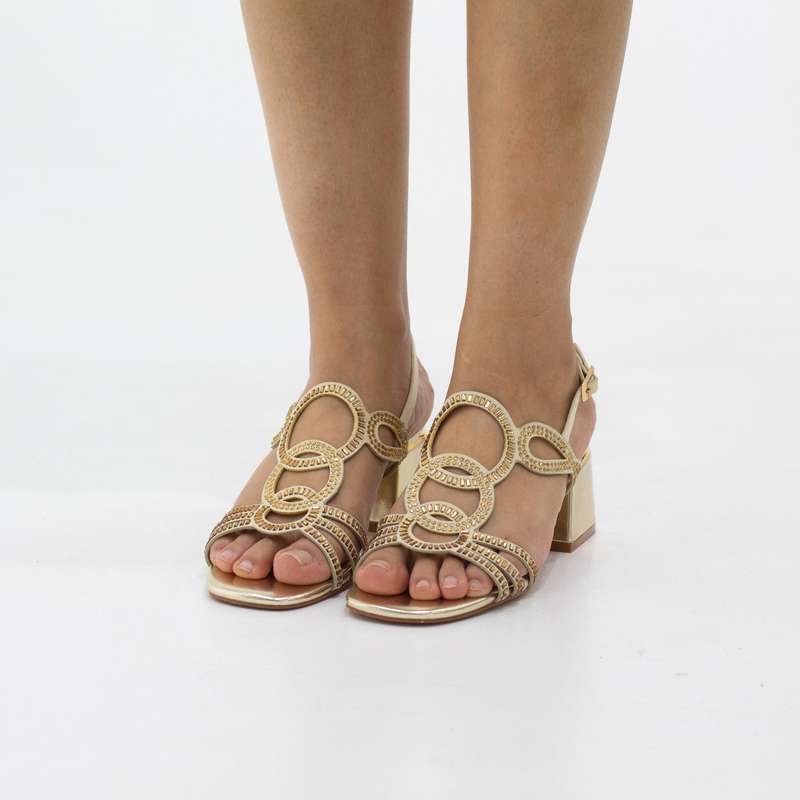 Lune diamante gladiator 5.5cm heel sandal