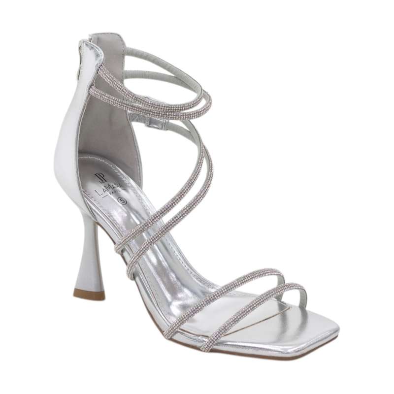 Freja double band asylum strappy sandal on a 9cm heel