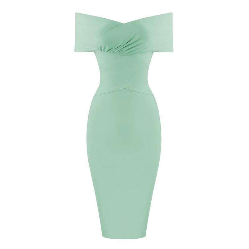 Gessel summer mint bodycon dress