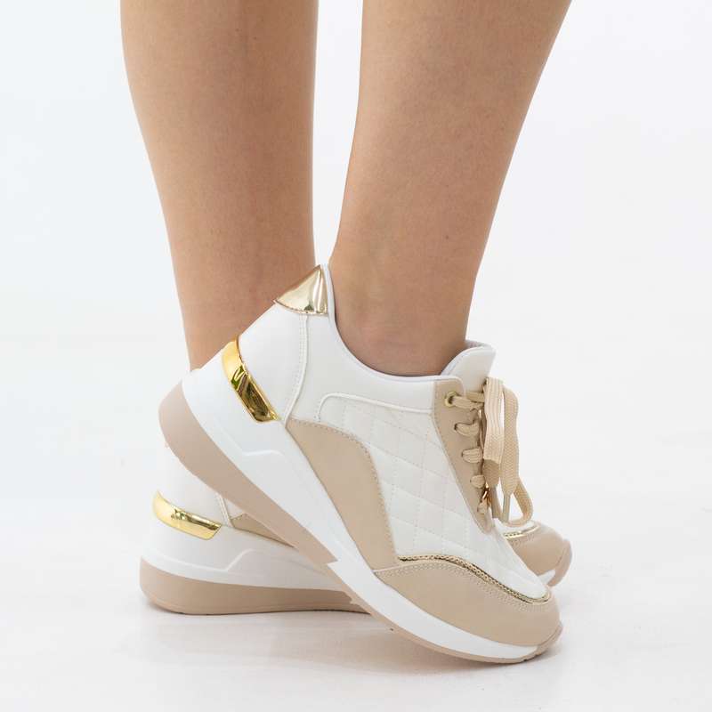 Agueda weaved embroidered lace-up sneaker
