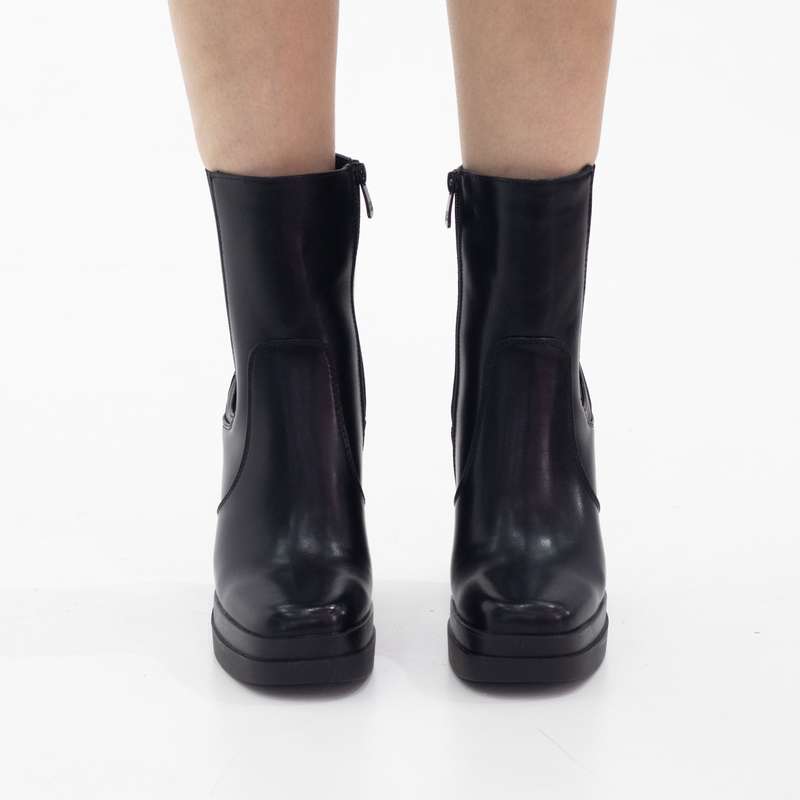 Yadid chelsea 12cm platform heel bootie black