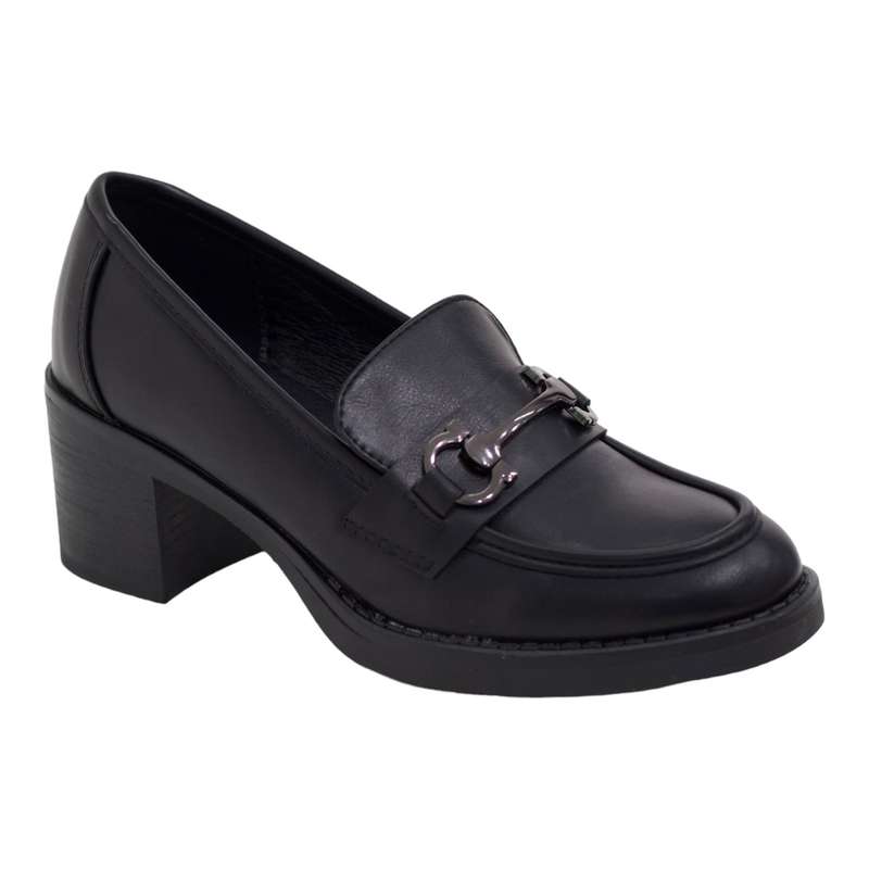 Juno brogue on a 6cm heel black