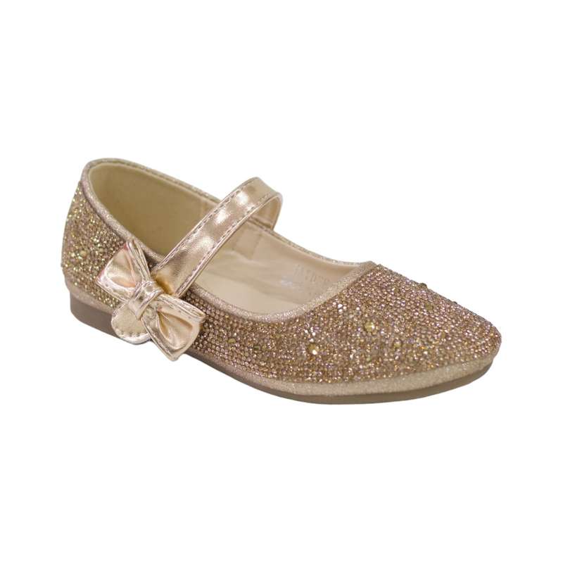 Saydee girls diamante ballarina champagne