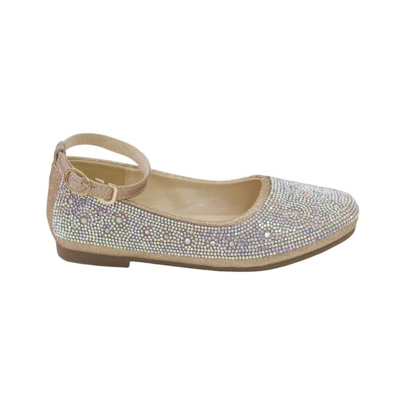 Rosey inf gls diamante ballarina champagne