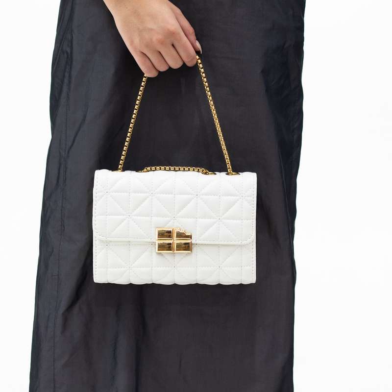 Fina weaved embroidered cross-body bag