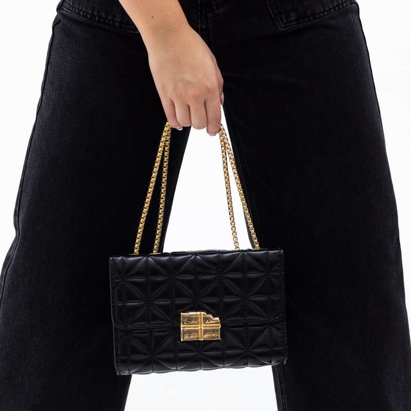 Fina weaved embroidered cross-body bag