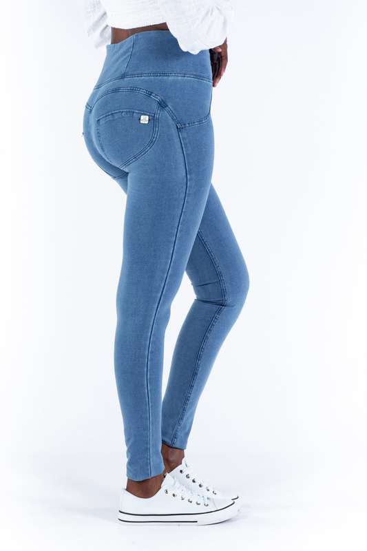 Shapewear High waist Butt lifting Jeggings - Light blue - XXL