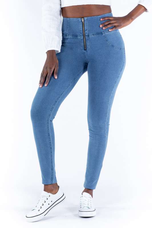 Shapewear High waist Butt lifting Jeggings - Light blue - XXL