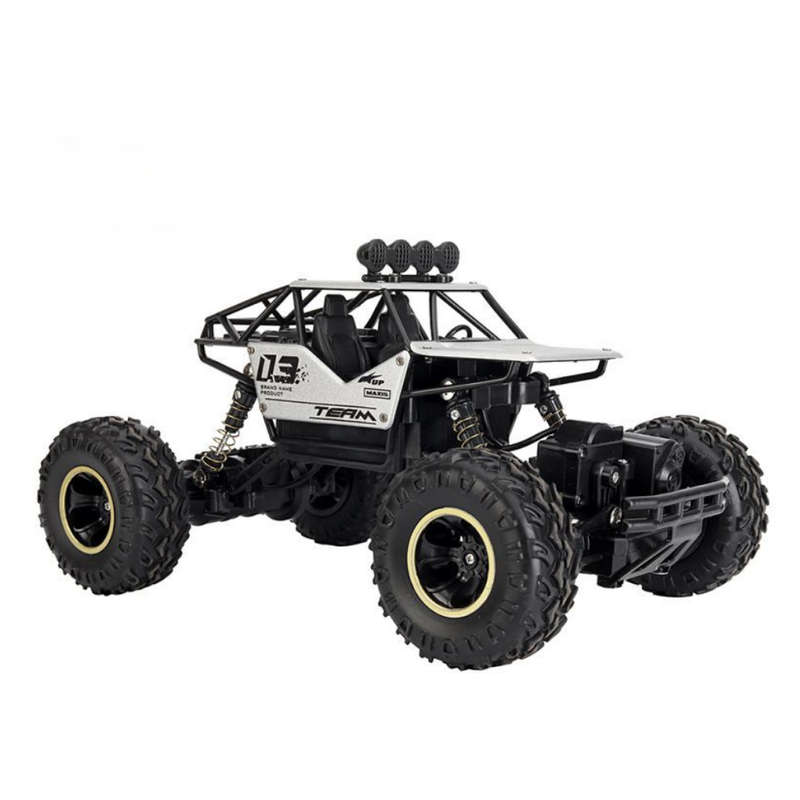 Rock Crawler - 4WD Double Motor Off-Road Remote Control Car  - Silver