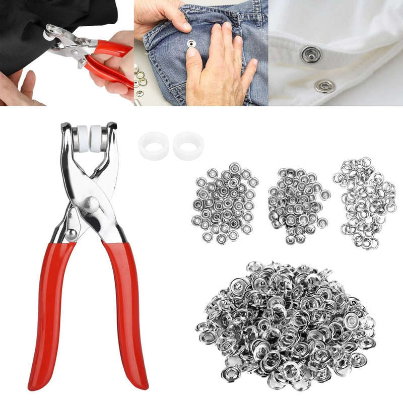100 Piece Snap Button Kit