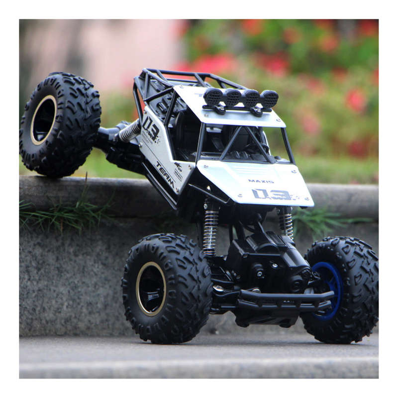 Rock Crawler - 4WD Double Motor Off-Road Remote Control Car  - Silver