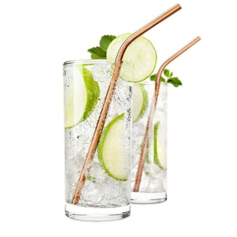 Stainless Steel Straws - 4 Piece