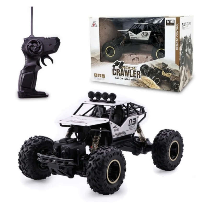 Rock Crawler - 4WD Double Motor Off-Road Remote Control Car  - Silver