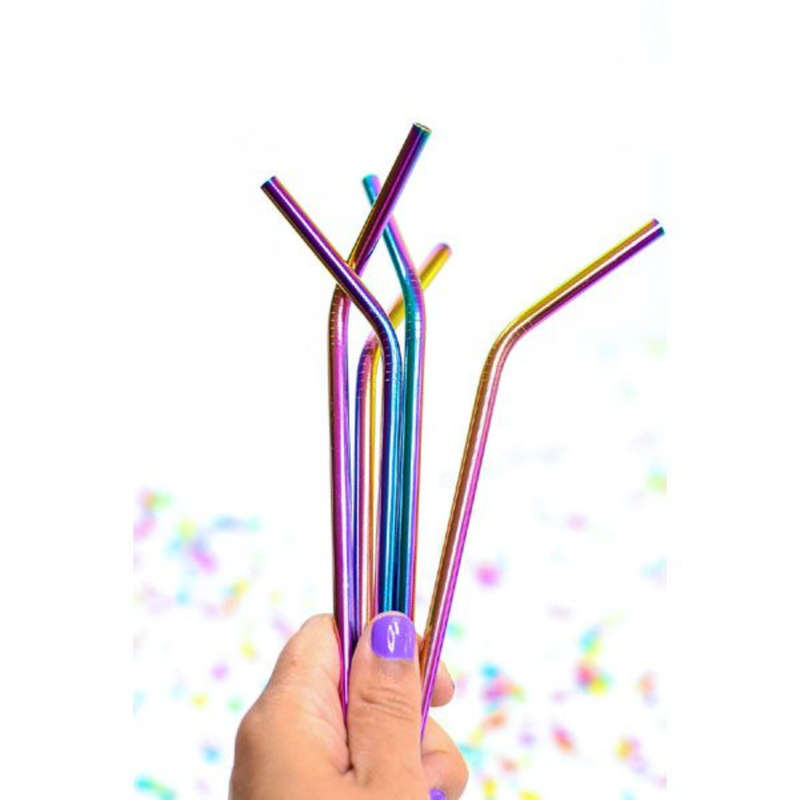 Stainless Steel Straws - 4 Piece