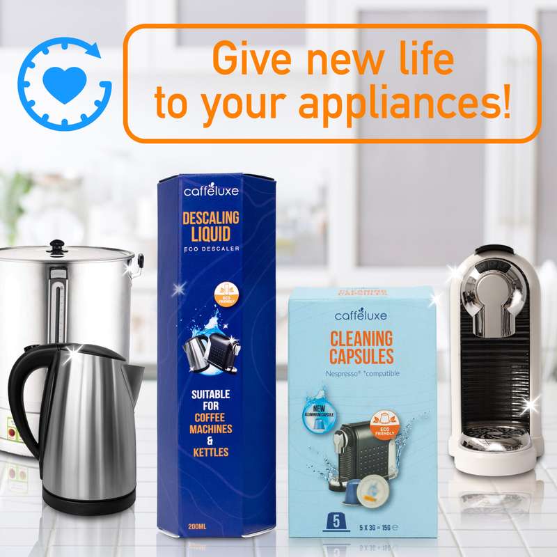 Caffeluxe Aluminium Cleaning Capsules for Nespresso Coffee Machine | 5 Pods