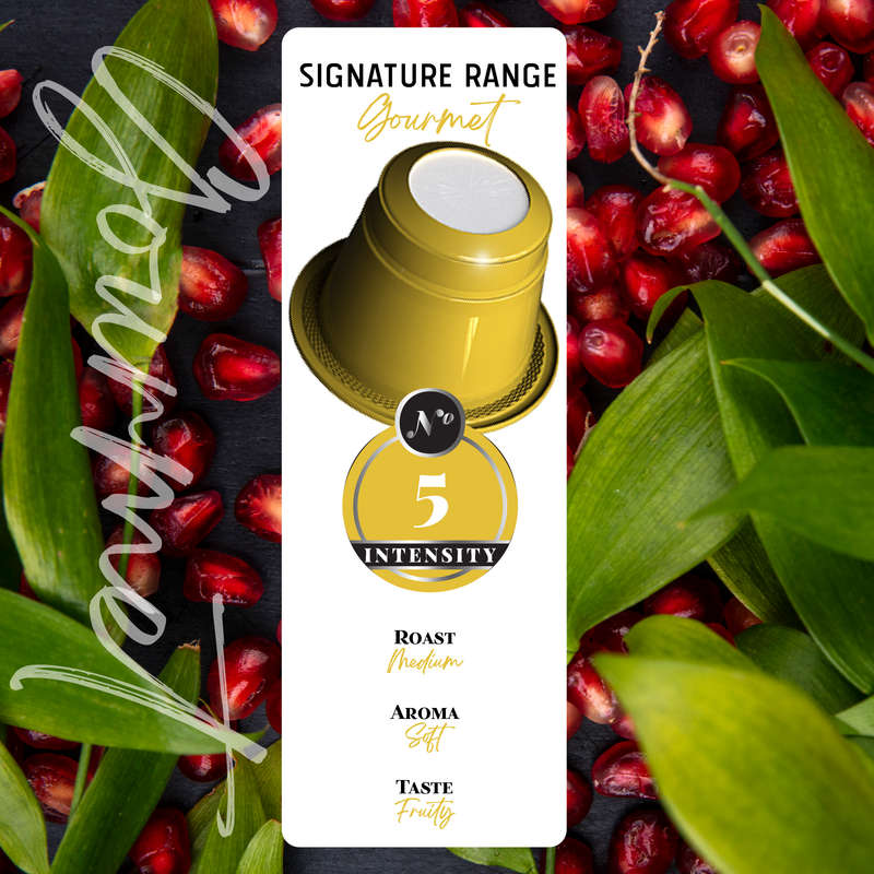 Cafféluxe Signature Gourmet Roast | 10 Coffee Capsules | Nespresso® Compatible