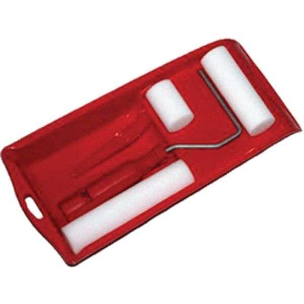 Tray Set Sponge 6-Piece with Steel Handles