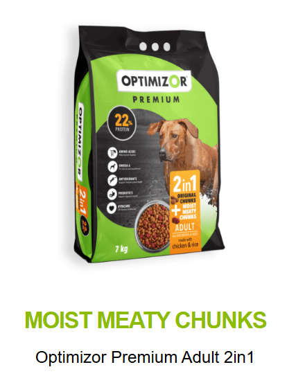 Optimizor Dog Food Moist Meaty Chunks (Prices From)