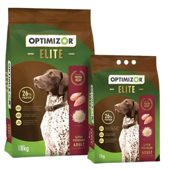 Optimizor Dog Food Elite Chicken and Rice 26% Inc. Fresh Meat (Prices From)