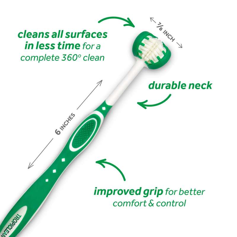 TropiClean Fresh Breath Triple Flex Toothbrush for dogs