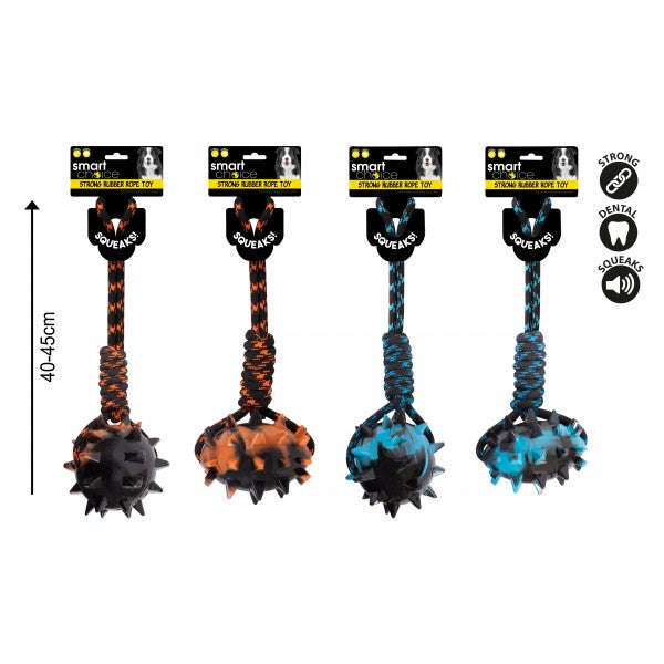 Smart Choice TPR & Rope Dog Toy 18" (45Cm)