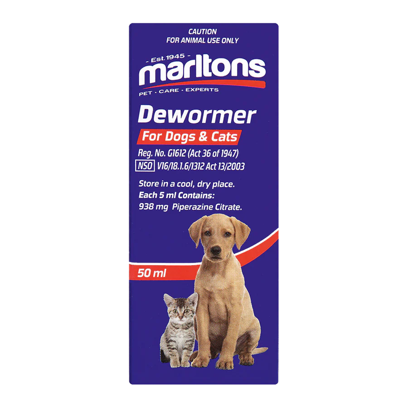 Marltons Dewormer For Dogs & Cats 50ml (10 Packets)