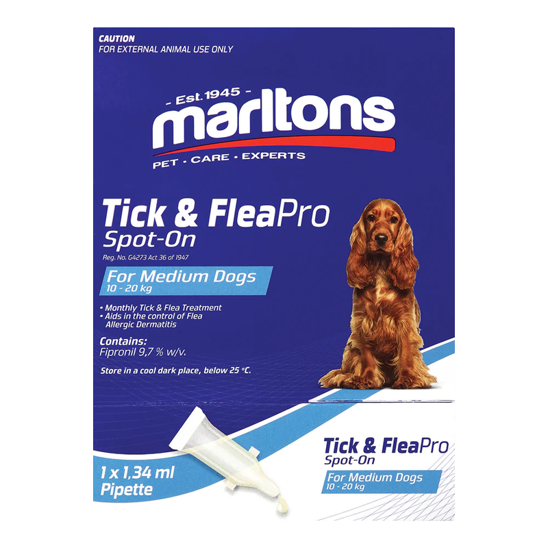 Marltons Tick And FleaPro Spot-on for Dogs (Prices from)