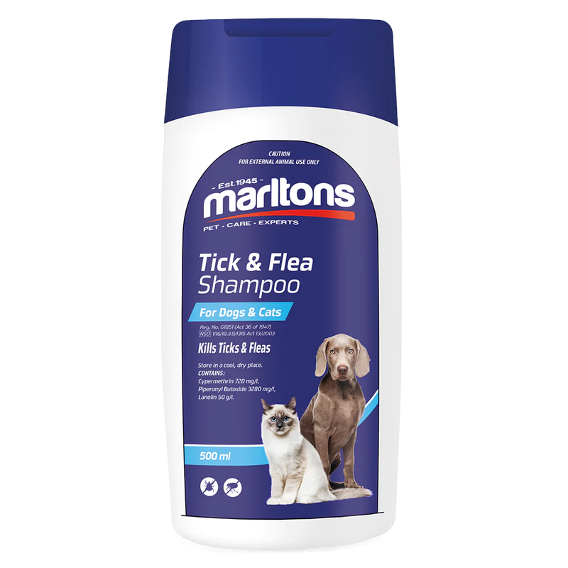Marltons Tick & Flea Shampoo - Dogs & Cats (Prices from)
