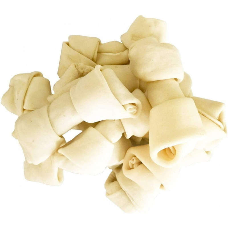 Rawhide Chew Bone For Dogs - Bulk Pack of 25, 100 - 125mm