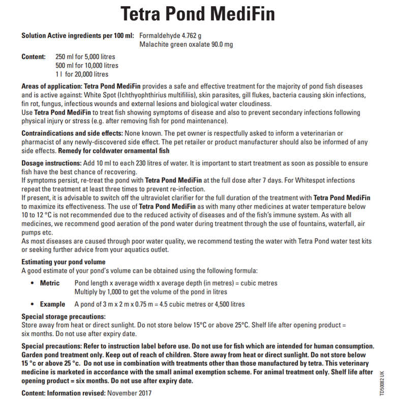Tetra Pond MediFin (Prices from)