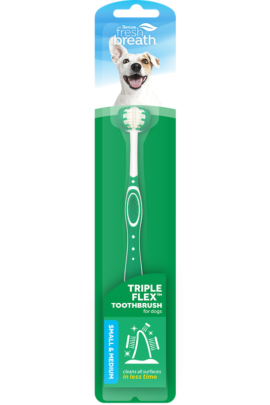 TropiClean Fresh Breath Triple Flex Toothbrush for dogs
