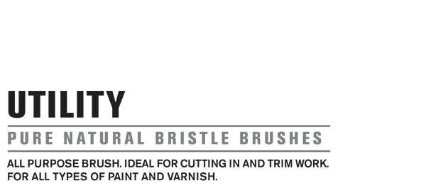Utility Brush Range (Prices From)