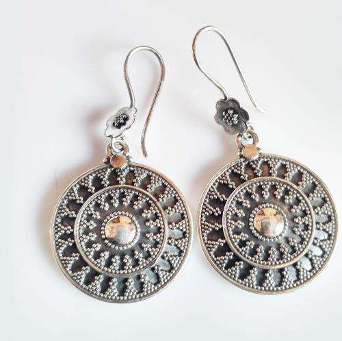***IN STOCK*** 12.1 GRAM SOLID 925 STERLING SILVER EARRINGS HANDMADE IN MUSCAT, OMAN.