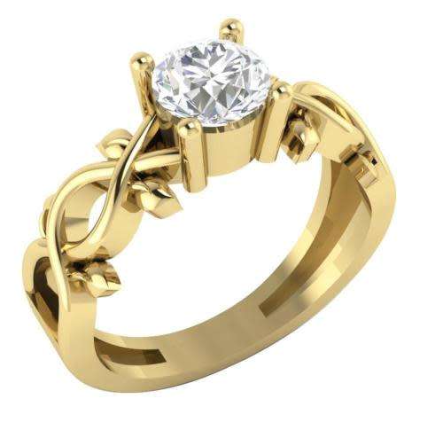 Certified G Genuine Diamond 0.90 Ct 14K Gold Solitaire Ring Anniversary Band Appraisal