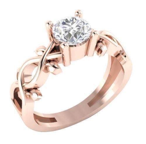 Certified G Genuine Diamond 0.90 Ct 14K Gold Solitaire Ring Anniversary Band Appraisal