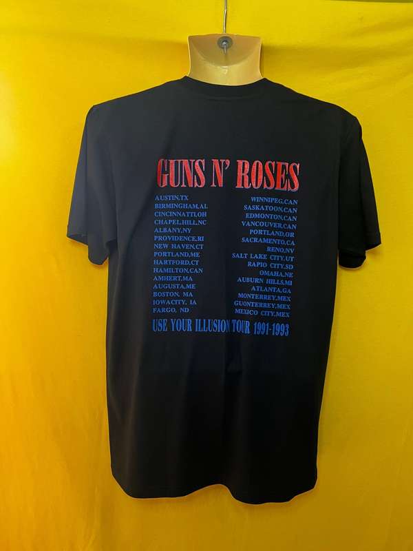 Guns 'n Roses Double Sided Black T-shirt