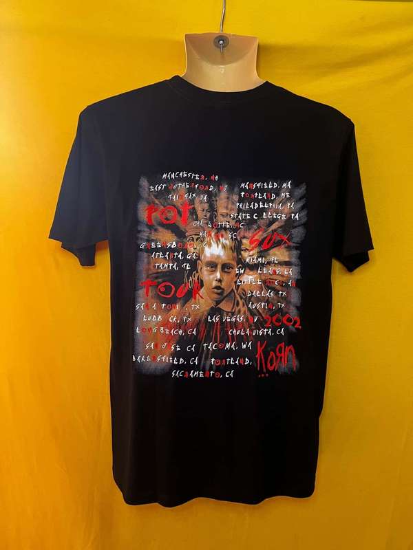 Korn Double Sided Black T-shirt