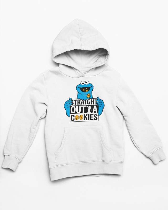 Cookie Monster White Hoodie