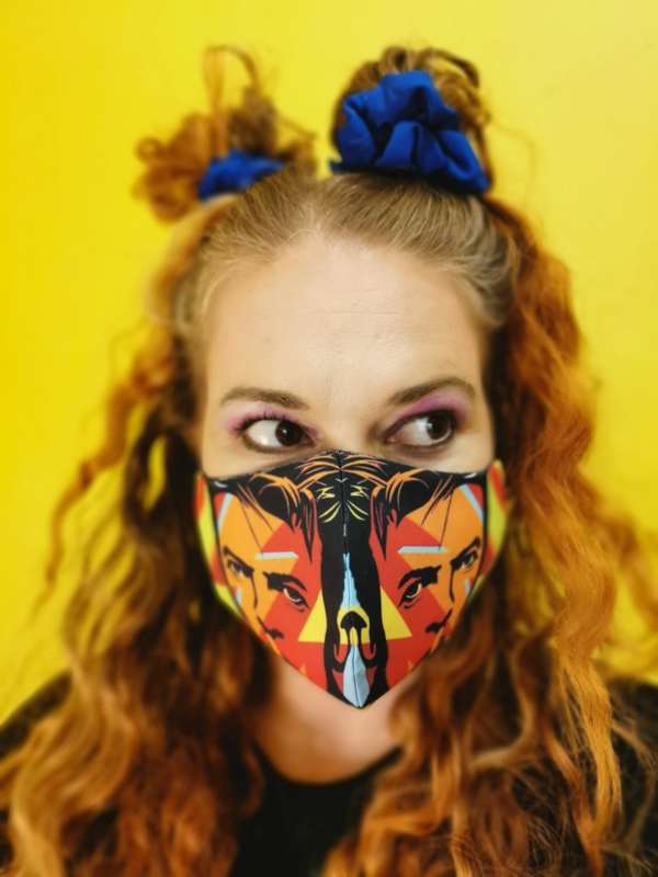 David Bowie Dome Mask (reversible)