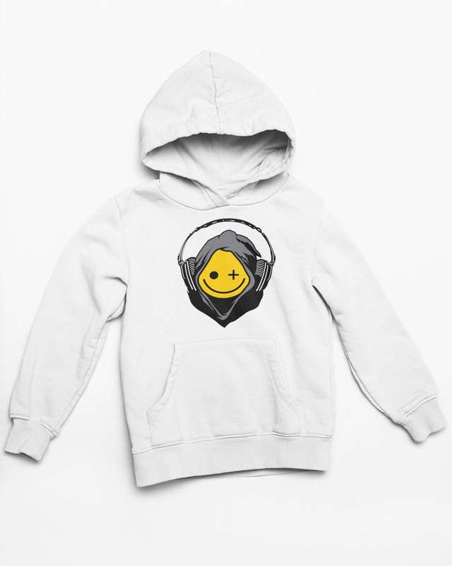 Death Music White Hoodie