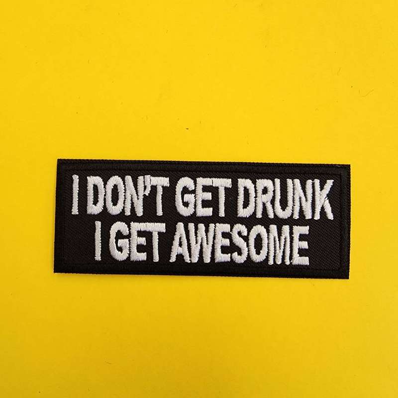 Drunk Iron on Patch