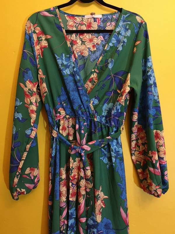 Green Flower Dress