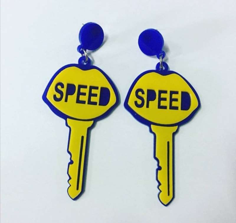 Handmade Perspex earrings