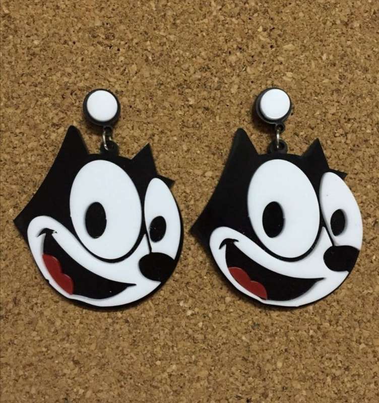 Handmade Perspex earrings