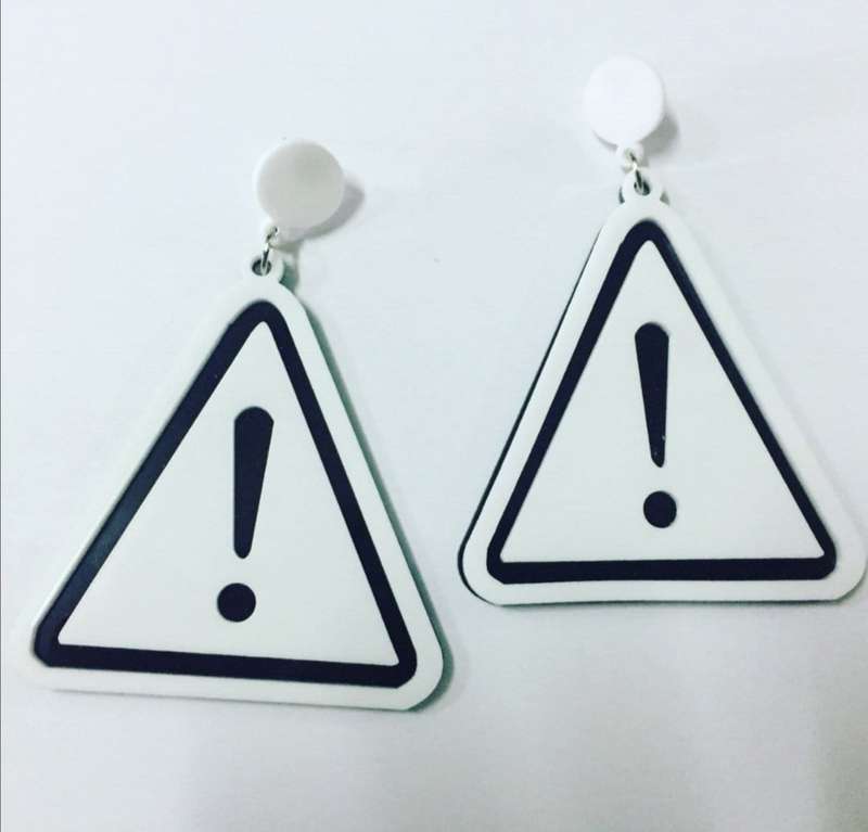 Handmade Perspex earrings